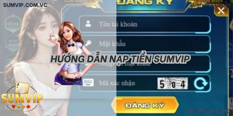 Giao diện Nạp tiền Sumvip qua Ngân hàng (Code Pay) xử lý tự động trong 30 giây